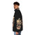 Ramen noodle puffer jacket with anime-inspired design - men side left