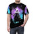 Magical fantasy art design featuring a sorceress with cosmic elements - men front