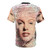 Marilyn Monroe portrait t-shirt with her famous words in a unique, artistic design - Back