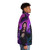 Purple puffer jacket for women, featuring a warm and comfortable design for cold weather - men side right