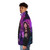 Purple puffer jacket for women, featuring a warm and comfortable design for cold weather - men side left