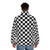 Ska checkered puffer jacket with classic 80s style - men back