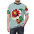 Maribou State Kingdoms in Colour Inspired T-shirt with floral and hand-designed print - men front