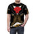Model wearing a vibrant mariachi-inspired charro costume t-shirt - men front