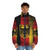 German flag and eagle coat of arms printed on a warm puffer jacket - men front