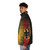 German flag and eagle coat of arms printed on a warm puffer jacket - men side left