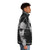 Poppy "What Would You Like to Eat" Dark Gothic Puffer Jacket - men side right