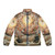 Michelangelo Sistine Chapel ceiling puffer jacket with cloud print design