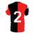Newells Old Boys Football Jersey T-shirt with Marcelo Bielsa Inspired Design - Back