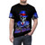 Buffalo Bills inspired AOP t-shirt with a skeleton skull graphic - men front