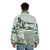 George Reed 34 Puffer Jacket in retro Saskatchewan Roughriders colors and design - men back