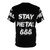 Heavy metal band inspired t-shirt with dark, gothic graphics and the number 666 - Back