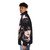Siouxsie and the Banshees inspired puffer jacket with gothic and punk design - men side left