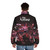 The Warning rock band puffer jacket - men back