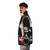 Siouxsie Sioux-inspired 80s puffer jacket with gothic and post-punk style - men side left