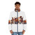 Percy Jackson Puffer Jacket with Heroes of Olympus Fanart Design - men front