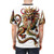 Embroidered t-shirt featuring the mythical manticore creature, a legendary beast from Persian mythology. - men back
