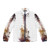 Nostalgy guitar-themed puffer jacket with watercolor design