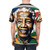 Reggae-style graphic t-shirt celebrating the legacy of Nelson Mandela, the iconic leader from South Africa. - men back