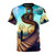 All-Over Print T-Shirt featuring a surreal design inspired by the famous artist Salvador Dali