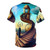 All-Over Print T-Shirt featuring a surreal design inspired by the famous artist Salvador Dali - Back