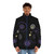 Osu star pattern puffer jacket for warm and stylish winter wear - men front