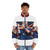 Paul Gascoigne Flute Impression Painted Puffer Jacket - men front