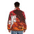 Okami puffer jacket featuring the cute and powerful wolf spirit - men back