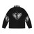 Puffer jacket featuring a heart design, perfect for pop music fans - Back