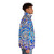 Gaudi Barcelona Mosaic Puffer Jacket with Colorful Abstract Patterns - men side right