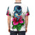 A vibrant all-over print t-shirt featuring a dragon intertwined with a hibiscus flower, in a fantasy, anime-inspired design. - men back