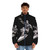 Silver Surfer puffer jacket featuring the iconic character from Fantastic Four - men front