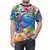 Graphical t-shirt featuring cute slime monsters from the Dragon Quest video game series - men front