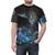 Otherworldly sci-fi psychedelic t-shirt featuring an amygdala-like creature in a surreal, cosmic landscape - men front
