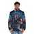 Mythical sea creatures puffer jacket featuring legendary beasts and fantasy creatures - men front
