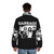 Garbage band puffer jacket featuring 90s grunge music art - men back