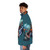 Mythical sea creatures puffer jacket with fantastical ocean-inspired design - men side left