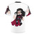 Chibi Dracula character design on a high-quality t-shirt for Castlevania fans - Back