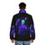 Game Over Puffer Jacket 2 - 8-bit inspired horror-themed puffer jacket with Jason Voorhees design - men back
