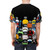 Cycling jersey with abstract tour de france inspired design - men back