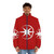 Cosmic star puffer jacket featuring a stylish and powerful space-inspired design - men front