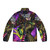 Gambit and Rogue X-Men puffer jacket in vibrant neon colors