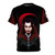 A dark t-shirt design featuring Dracula and gothic elements from the Castlevania franchise