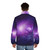 Galaxy Puffer Jacket with Vibrant Stars and Cosmic Patterns - men back