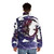 Galaxy-themed white puffer jacket with FF4 logo and stars - men back