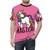 Whimsical illustration of a magical unicorn on a t-shirt for fantasy enthusiasts - men front