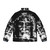 Shroud of Turin Jesus Christ Face Puffer Jacket - Back