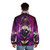 Cosmic Moon Monster Puffer Jacket with pink and purple colors, perfect for anime and cosplay enthusiasts - men back