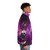 Cosmic Moon Monster Puffer Jacket with pink and purple colors, perfect for anime and cosplay enthusiasts - men side right