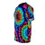 Colorful abstract tie dye design on a t-shirt - men left